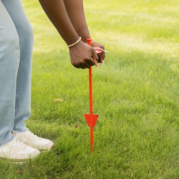 Carlson Pet Dome Stake with Barbed Body for Outdoor Security