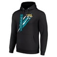 thumbnail image 2 of Unisex Starter Black Jacksonville Jaguars Color Scratch Fleece Pullover Hoodie, 2 of 3