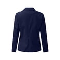 thumbnail image 4 of Innerwin Blazers Solid Color Women Cardigan Jacket Work Shawl Neck Slim Fit Business Jackets Dark Blue XL, 4 of 7