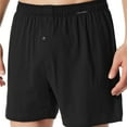 thumbnail image 2 of SCHIESSER Bóxers de punto para hombre, pack de 2 - Pack de 2 bóxers, algodón, liso Negro XL (X-Large), 2 of 5