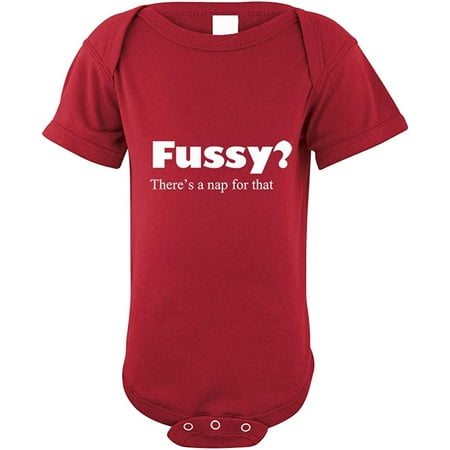 

Fussy There s A Nap For That Infant Toddler Baby Cotton Bodysuit One Piece Garnet 12 Months