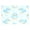 Blue Duck, variant on Set of 6 Placemats Heat & Wear Resistant Individual Mat for Table Kitchen Decoration or Outdoor Dusk Lamb 18*12in