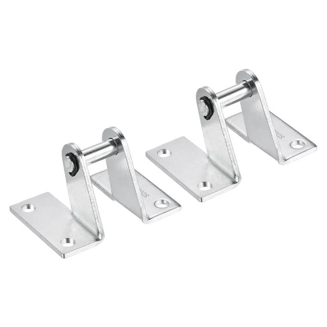Unique Bargains Air Cylinder Rod Clevis Mounting Bracket Pneumatic Parts, Silver 2 Pack