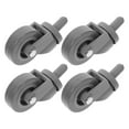 thumbnail image 2 of Miangastore 4 Pcs Roues Pivotantes en Caoutchouc Robustes pour Poubelle, Roues de Remplacement pour Chariot, Tige Filetée, Roues Pivotantes pour Meubles, 2 of 9