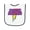 White and Navy, variant on Inktastic These Nerds Put My Cape on Backwards&reg; Superhero R Baby Terry Cloth Bib