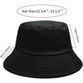 thumbnail image 3 of Bucket Hat for Women Men Cotton Summer Sun Beach Fishing Cap, 3 of 5