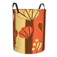 thumbnail image 2 of LNWH Laundry Basket, Vintage Brown Leaves Pattern Foldable Laundry Hamper With Handles Waterproof, Medium, 2 of 8