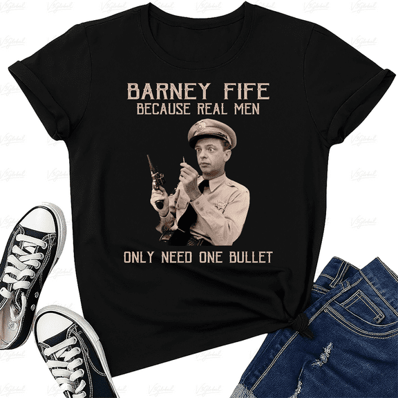 Barney Fife One Bullet Funny Quote Classic TV Shows Fan Style Unisex T-Shirt V50946, up to size 5XL