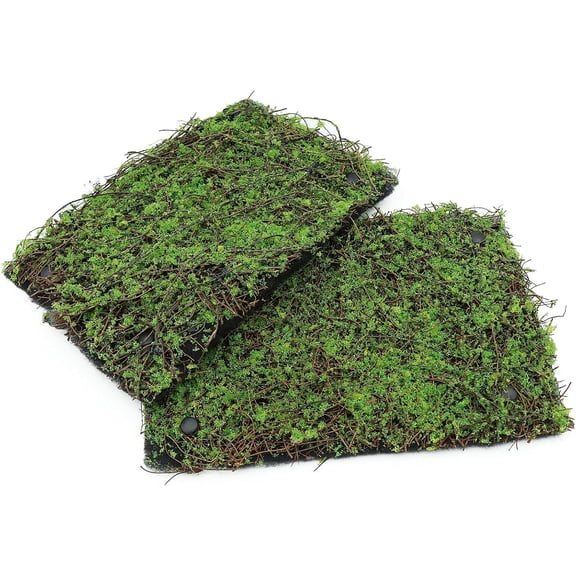 Terrarium Moss Background Backdrop Wall Artificial Reptile Amphibian Cage Decoration for Lizard Bearded Dragon Snake Frog Chameleon Climbing