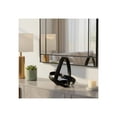 thumbnail image 4 of Decorative Aluminum Knot Sculpture for Home Decor - Modern Ornaments Figurine for Bathroom, Office, and Living Room - Stylish Shelf Accent, Coffee Table Decor, or Any Room Display - 11", Black, 4 of 14