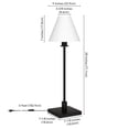thumbnail image 5 of Evelyn&Zoe Clement 28" Modern Metal Table Lamp with White Cone Fabric Shade, 5 of 7