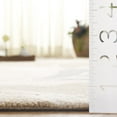 thumbnail image 4 of SAFAVIEH Jardin Aiden Leaves Area Rug, Ivory/Brown, 6' x 6' Square, 4 of 10