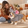 thumbnail image 4 of Elephant Dog Soft Hooded Sweatshirt for Halloween Comfortable Pet Outfit S, 4 of 7