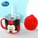 thumbnail image 2 of Taza de Disney para niños, vaso de paja con tapa doble, dibujos animados en 3D, Mickey, Minnie, Mouse, Stitch, Frozen, princesa Elsa, 260ml, 2 of 4