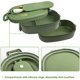 thumbnail image 3 of Caja de Almuerzo, Bento Caja a Prueba de Fugas para NiñOs Adultos, Juego de Cubiertos Bento Cajas, para NiñOs Hombres Mujeres Adultos Escuelas de Trabajo Verde, 3 of 7
