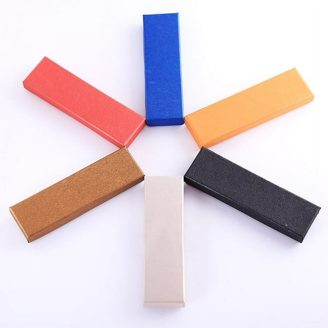 6 uds contenedores de almacenamiento de bolígrafos, cajas para regalos, soporte para lápiz de maquillaje, estuche de almacenamiento para bolígrafo, pluma estilográfica, contenedores de maqui