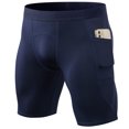 thumbnail image 1 of Pantalones cortos deportivos para hombre, ajustados, de secado rápido, para entrenamiento, con bolsillo, elásticos, transpirables, para correr y fitness, 1 of 6