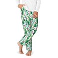 thumbnail image 2 of Wukai Cactus Plants Print Teenagers' Pajama Pant Sleep Pajama Lounge Pant PJ Bottoms with Pockets and Button Fly(Available in Big & Tall)-Small, 2 of 6