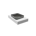 thumbnail image 2 of Plaza 15" Square Decorative Black Vessel Glass Sinks With 36" White Base, 2 of 7