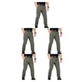 thumbnail image 1 of Qarigey Pantalones cargo para hombre, ropa deportiva ligera de secado rápido para exteriores, monos para senderismo, montañismo, verde S Type2 NO2, 1 of 6