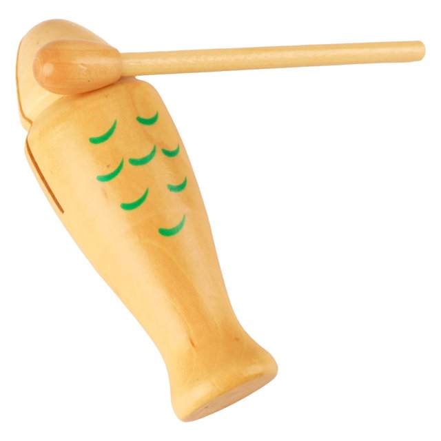 Hand Percussion Instrument Fish Toy, Wooden Fish Shape Percussion Toy Robust Lightweight For Decorating