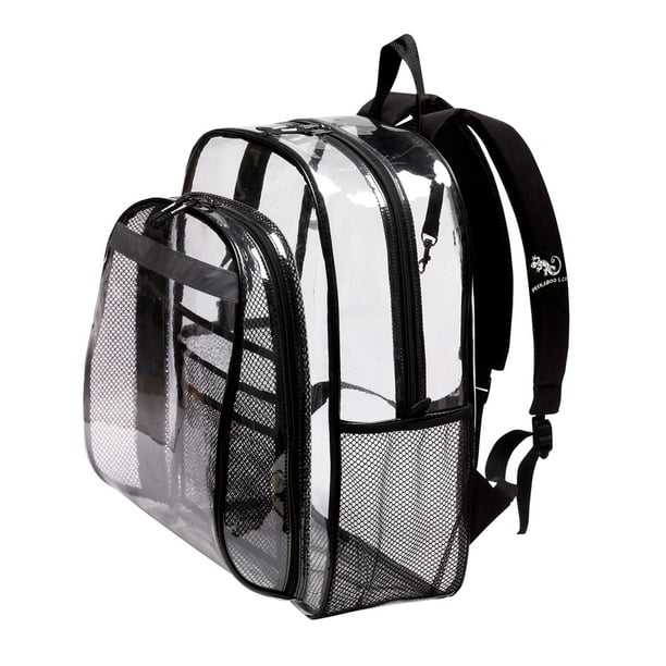 Peekaboo & Co - Clear Backpack w/ Large Main Compartment - Vinyl ...