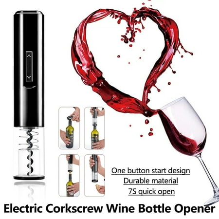 Electric Wine Bottle Opener, Automatic Corkscrew Cordless Cutter Opening Kit with Foil Cutter, Home Accesories Household Party Wedding