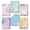 B, variant on VKLU 6 Pack Flower Design Notepads, 4x5.5" Decorative Memo Pads for Daily Reminders & Lists, 30 Sheets, Cute Teacher Gifts