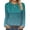 Gradient Blue, variant on Women Tunic Tops Casual Long Sleeve Shirts Crew Neck Fall Tops Basic Tees Floral Dressy Blouses