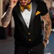 thumbnail image 4 of Tops para hombre, blusas y camisas de manga corta con cuello redondo para hombre, blusas casuales de moda para hombre con cuello redondo, blusas deportivas con mangas cortas, blusas de poliéster para, 4 of 6