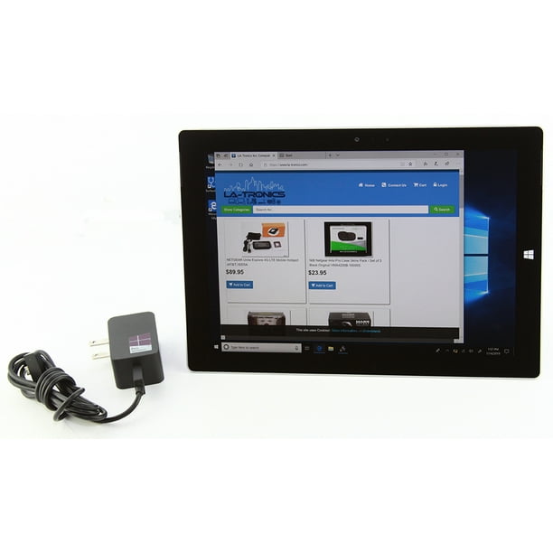 Seller Refurbished Microsoft Surface 3 1657 10 8 Tablet 4g Lte Atom 1 6gh 4gb Ram 128gb Ssd Windows 10 Grade A Walmart Com Walmart Com