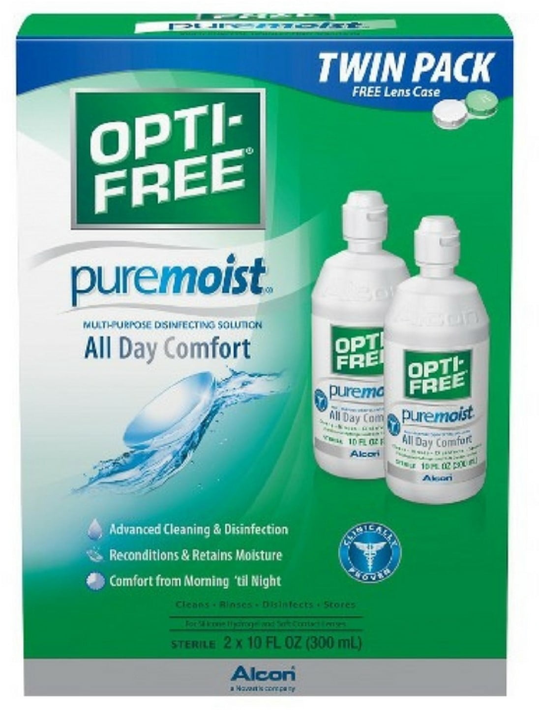 Buy Opti Free Pure Moist Multi Purpose Contact Lens Solution 10 Fl Oz