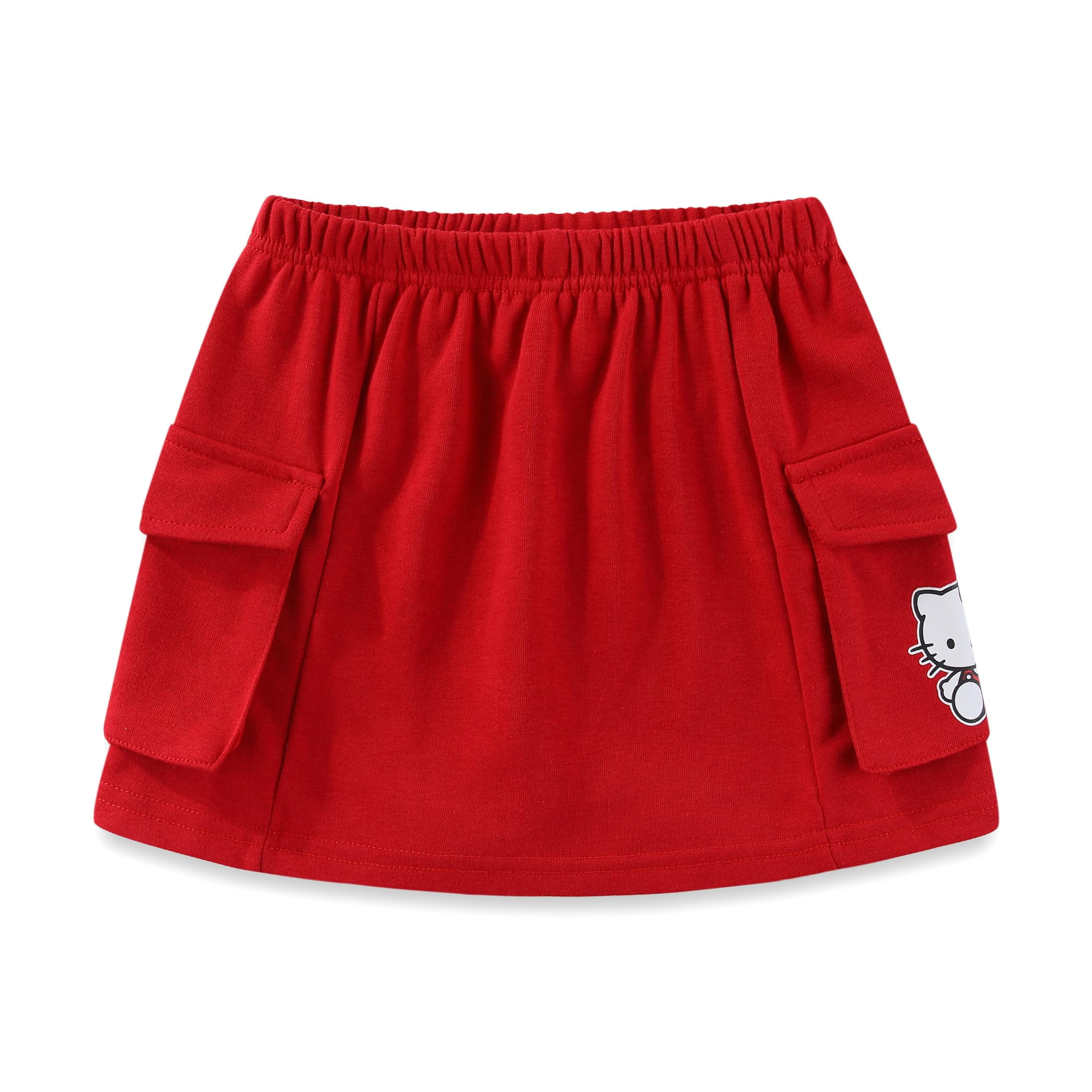 Hello Kitty Sanrio Girls French Terry Sweatshirt and Skort Skirt Set (Girls), 2 Piece Set, Sizes 4-12