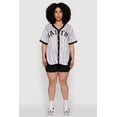 thumbnail image 3 of Womens Plus Size Contrast Trim Faith Graphic Baseball Tee, 3 of 5