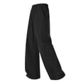thumbnail image 6 of USNSM (M-5XL) Big and Tall Mens Casual Sweatpants Drawstring Elastic Waist Workout Pants Straight Leg Outdoor Sports Trousers with Pockets Black XXXXL, 6 of 8