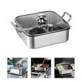 thumbnail image 3 of Dual-side Hotpot Pot Thickened Divided Hot Pot Multi-function Shabu Hot Pot with Lid, 3 of 5