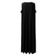 thumbnail image 5 of Vestido sin mangas de cuello redondo liso para mujer: corte holgado, tejido transpirable para primavera/verano/otoño, vestido largo con bolsillos, talla real., 5 of 7