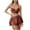 Wine, variant on Staron Women's Polka Dot Bikini Set Adjustable Strapless Backless Swimsuit High Cut Coverage Bathing Suit for Beach Vacation Pool, Orange XL
