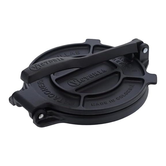 6.5 Inch Tortilla Press - Cast Iron Tortilla Maker for Flour & Corn Tortillas, Rotis, Patacones - Heavy Duty Dough Press for Homemade Empanadas & Arepas