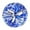 Blue-Silver, variant on 2 Pack Cheerleading Pom Poms Double Hole Handle for Team Sports Dance Cheering Kids Adults