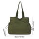 thumbnail image 3 of Bolsa De Nailon Bolso de mano verde para mujer con múltiples bolsillos y cordón para viajes, gimnasio y oficina (1 unidad) JASKFLY, 3 of 9