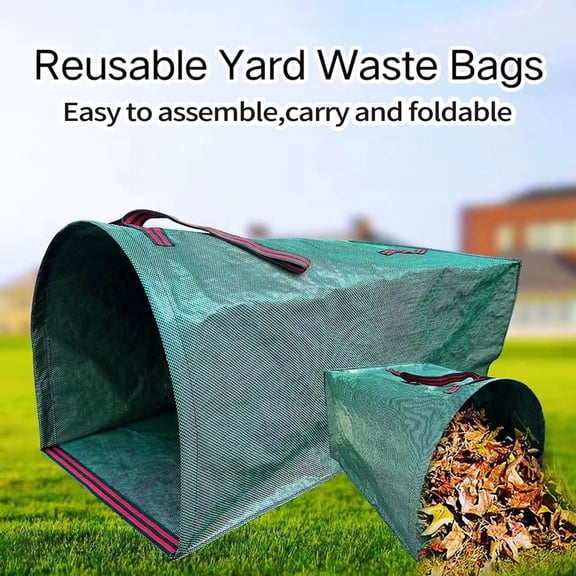 150L Leaf Dustpan, Leaf Collector, Large Yard Dustpan-Type Lawn and Leaf Bags Reusable, Leaves Collector, Garden Bags for Leaves, Debris, Grass, Clippings