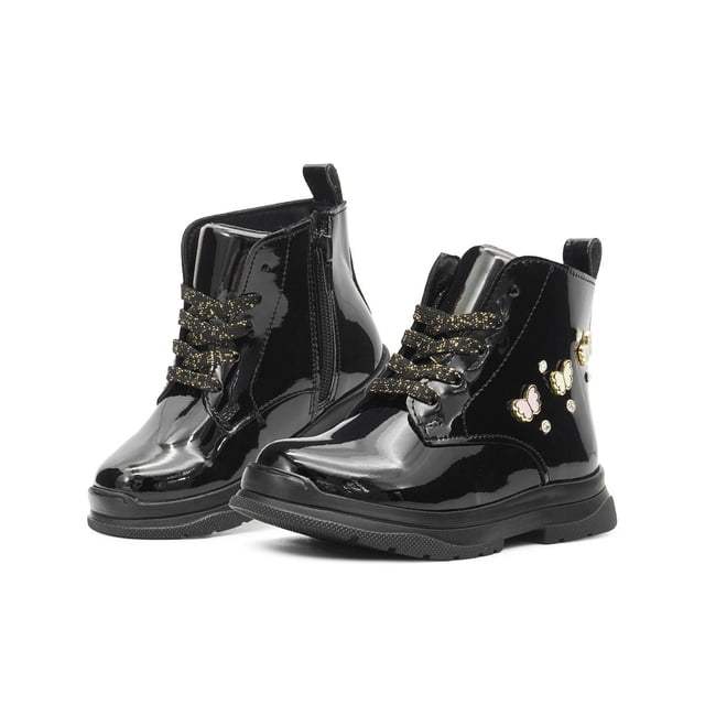 Botín Karsten Niña Charol Negro Antiderrrapante Casual 15-21 negro 19