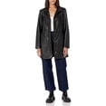 thumbnail image 3 of Cole Haan Women's Leather Mid-Length Coat (Black, XL), 3 of 3