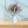 thumbnail image 4 of Flocked Artificial Lavender Bouquets, Faux Lavender Plants, Home Decor Flowers for Living Room, Table, Shelf, Bathroom, No Maintenance Needed, 4 of 6