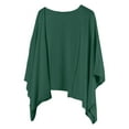 thumbnail image 3 of BXINGOHAI Women's Cardigan Shrug 3/4 Sleeve Open Front Loose Lightweight Cover Ups Army Green L, 3 of 5