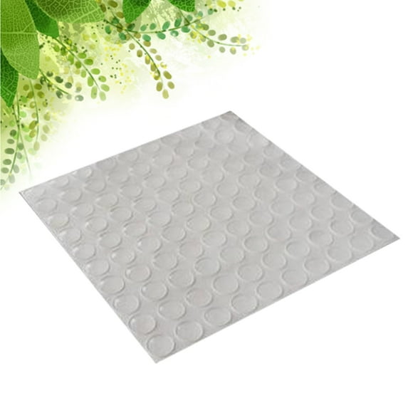 WASHWEPE 100Pcs Cushioning Cabinet Bumpers Clear Semicircle Design for Home Improvement