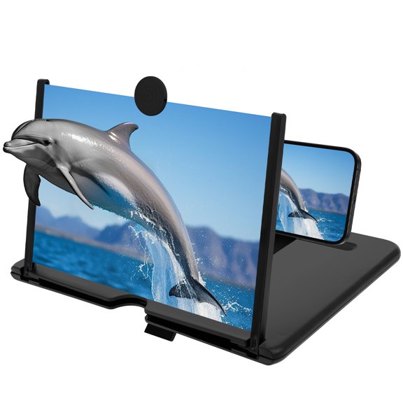 HKJUNFEI 10 inch Screen Magnifier with Glass and ABS High Definition Optical Technology Phone Magnifier for Home Traveling Camping