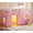 Pink, variant on Toogaho Twin Size Low Loft Bed with Desk & 7 Storage Drawers & LED Lights,Metal Loft Bed Frame with 13.7"H Safety Guardrail & Inclined Ladder and Under-Bed Play Space,No Box Spring Needed,Black
