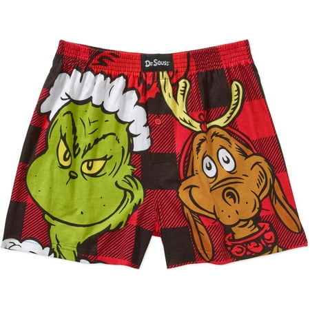 Grinch - Grinch Buffalo Check Men's Boxer - Walmart.com